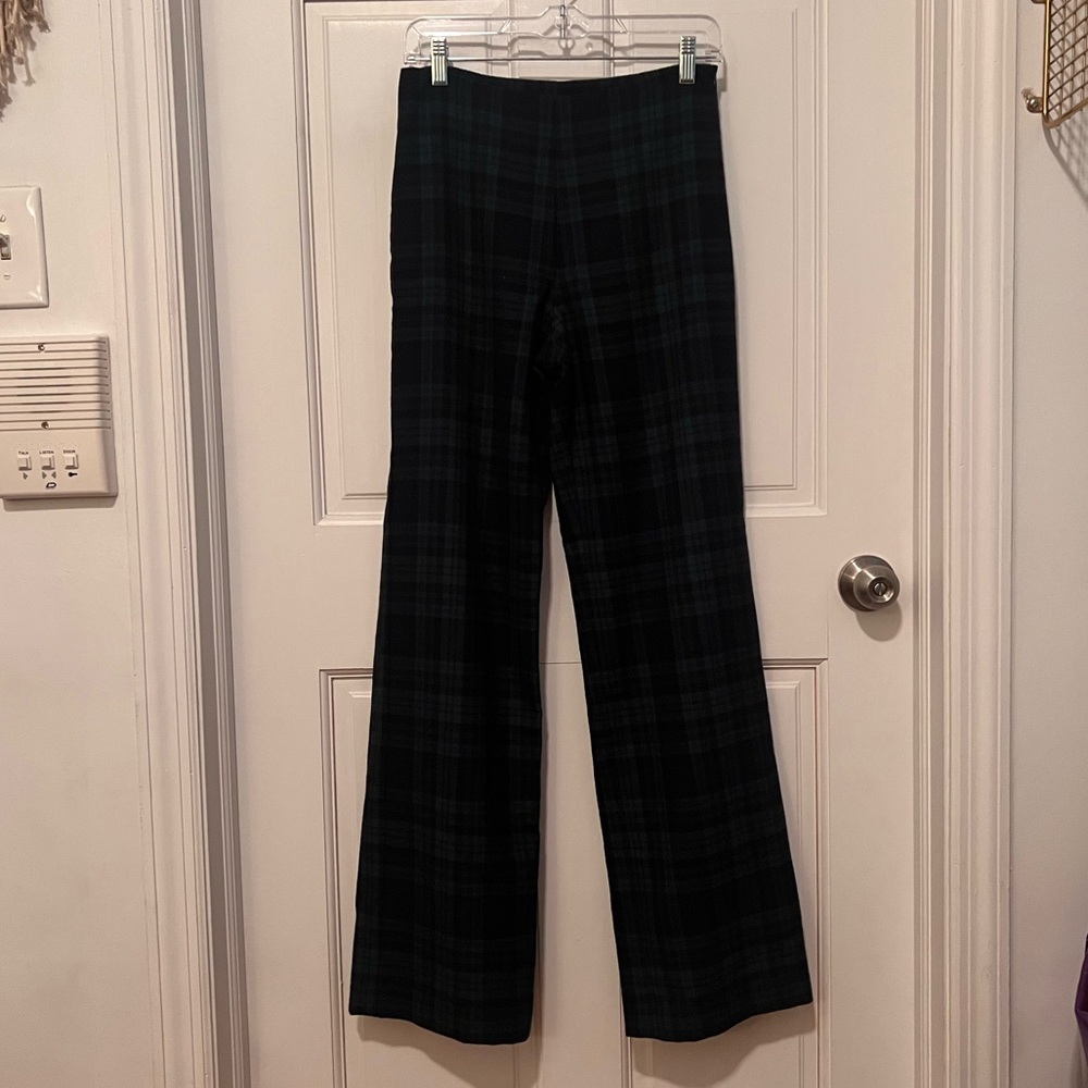 J. McLaughlin Plaid Flare Pants
